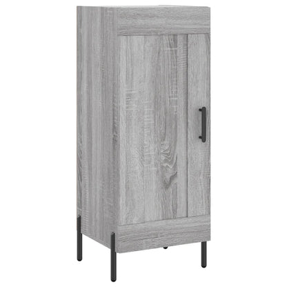 Hoge Kast 34,5X34X180 Cm Bewerkt Hout Grijs Sonoma Eikenkleurig