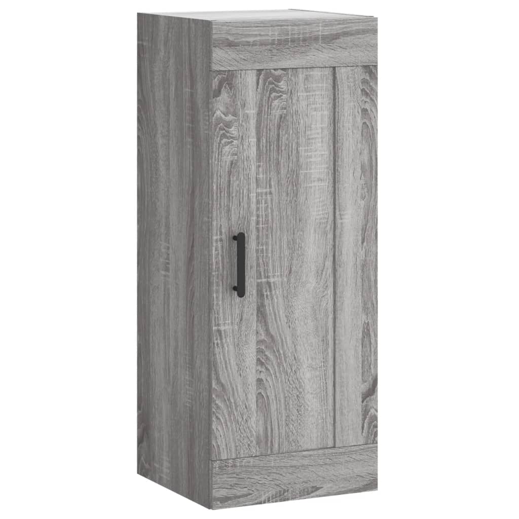 Hoge Kast 34,5X34X180 Cm Bewerkt Hout Grijs Sonoma Eikenkleurig