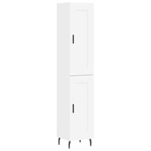 Hoge Kast 34,5X34X180 Cm Bewerkt Hout Wit