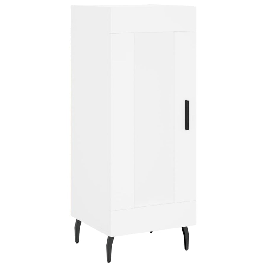 Hoge Kast 34,5X34X180 Cm Bewerkt Hout Wit