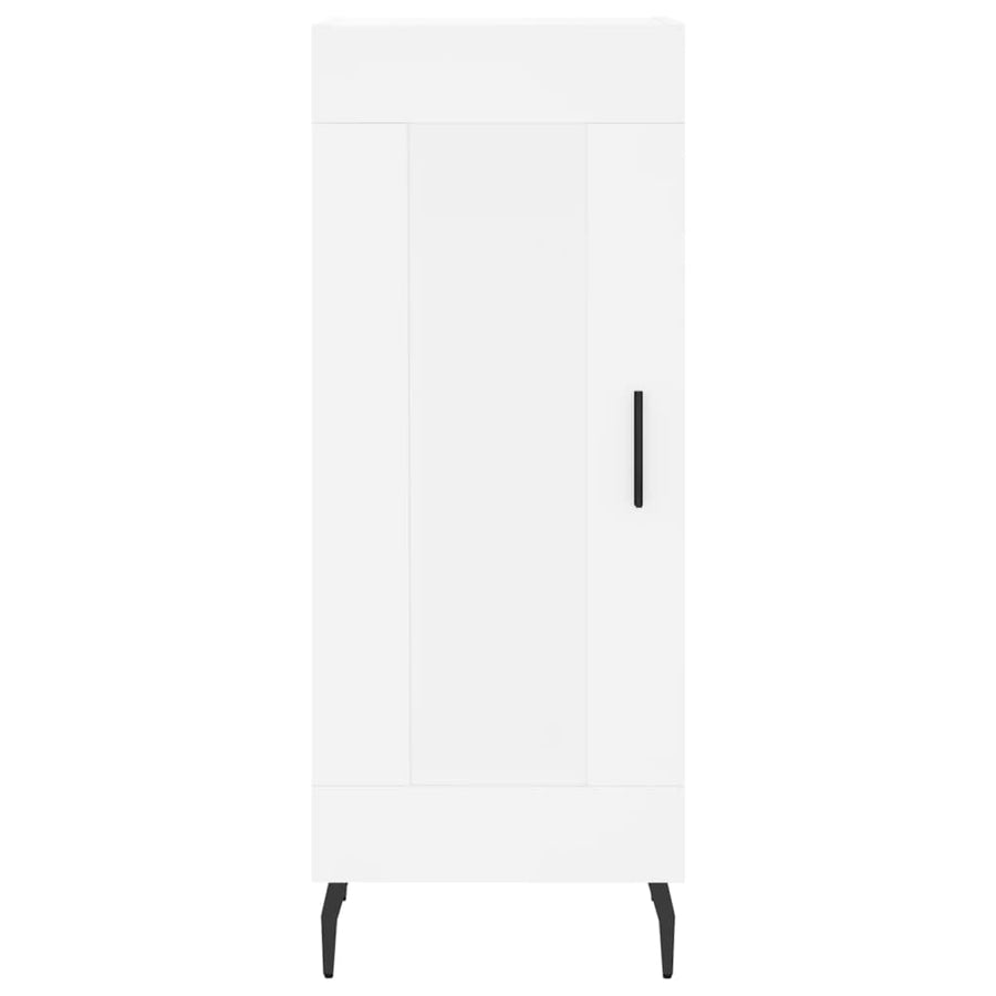 Hoge Kast 34,5X34X180 Cm Bewerkt Hout Wit