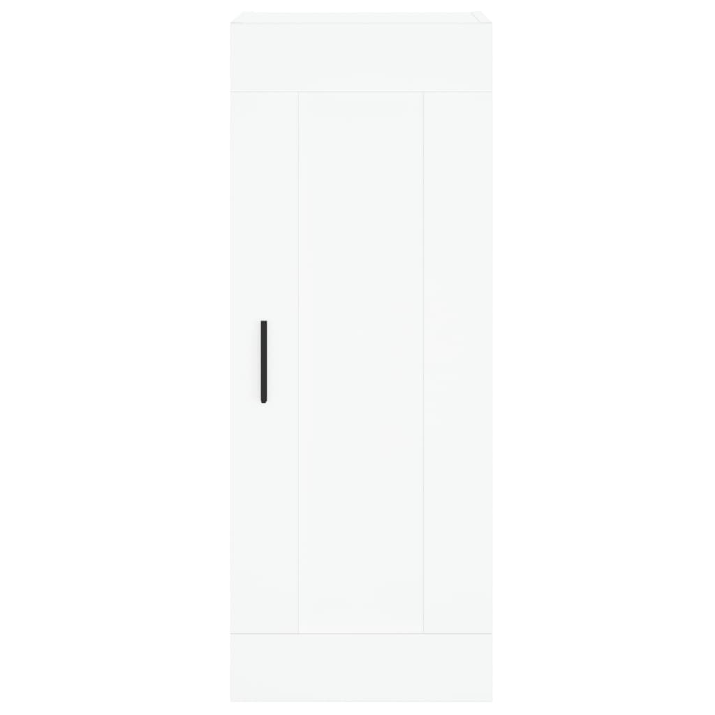 Hoge Kast 34,5X34X180 Cm Bewerkt Hout Wit
