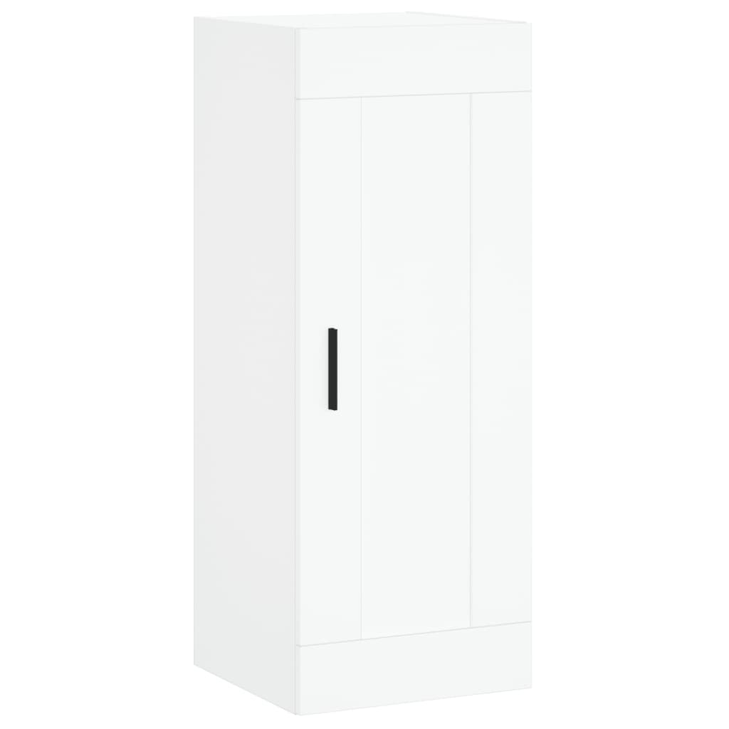Hoge Kast 34,5X34X180 Cm Bewerkt Hout Wit