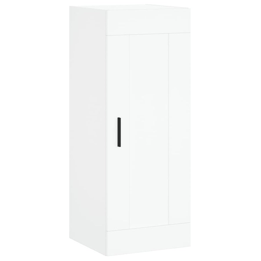 Hoge Kast 34,5X34X180 Cm Bewerkt Hout Wit