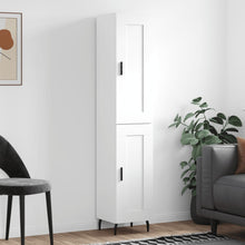 Hoge Kast 34,5X34X180 Cm Bewerkt Hout Wit