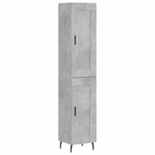 Hoge Kast 34,5X34X180 Cm Bewerkt Hout Betongrijs