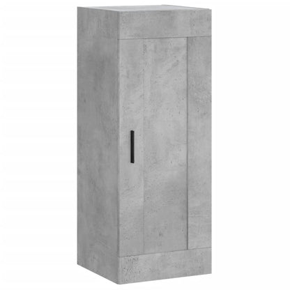 Hoge Kast 34,5X34X180 Cm Bewerkt Hout Betongrijs