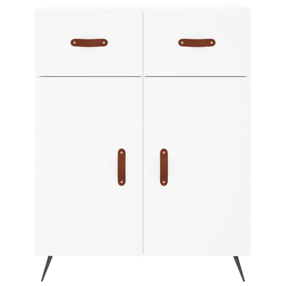 Hoge Kast 69,5X34X180 Cm Bewerkt Hout Wit