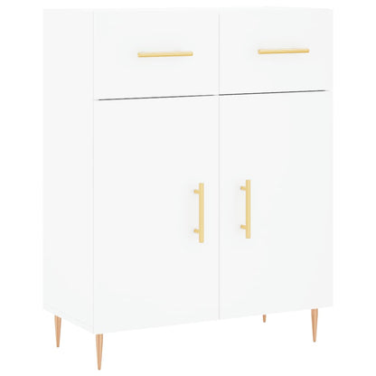 Hoge Kast 69,5X34X180 Cm Bewerkt Hout Wit