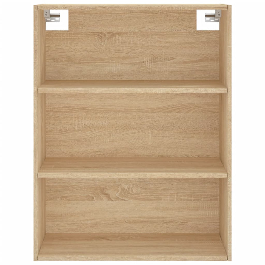 Hoge Kast 69,5X34X180 Cm Bewerkt Hout Sonoma Eikenkleurig