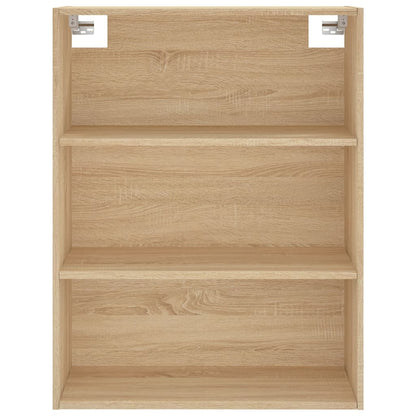 Hoge Kast 69,5X34X180 Cm Bewerkt Hout Kleurig Sonoma eiken