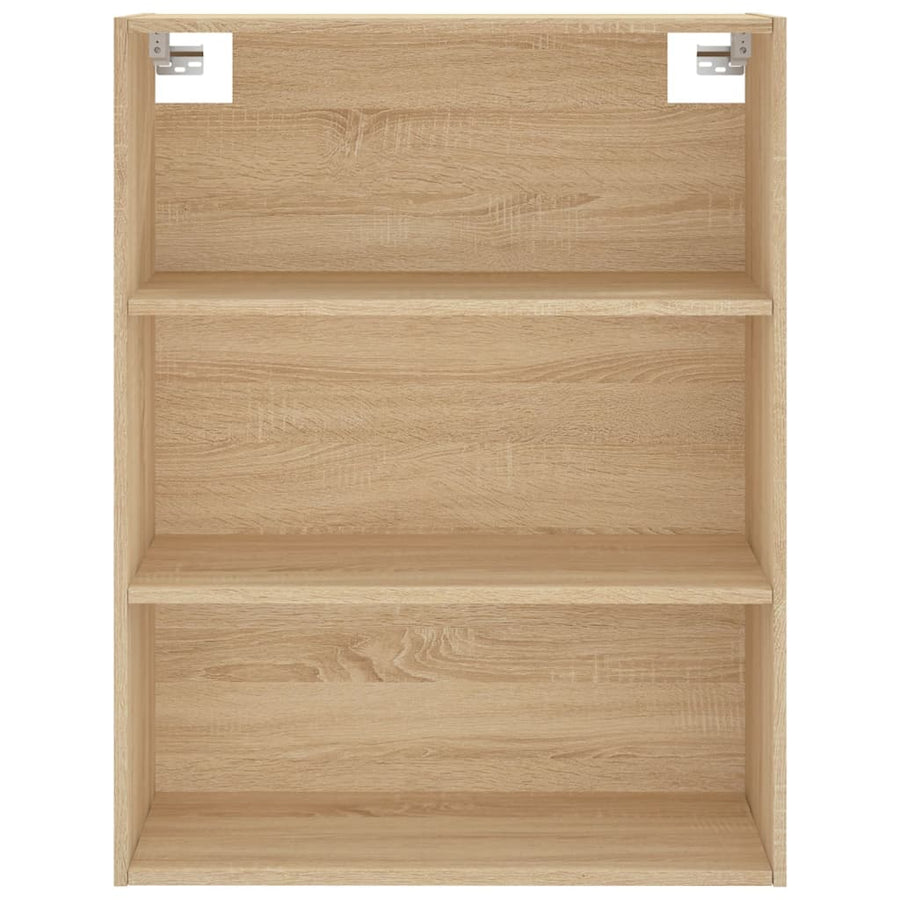 Hoge Kast 69,5X34X180 Cm Bewerkt Hout Kleurig Sonoma eiken