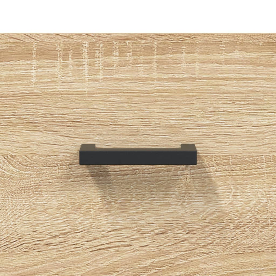 Hoge Kast 69,5X34X180 Cm Bewerkt Hout Kleurig Sonoma eiken