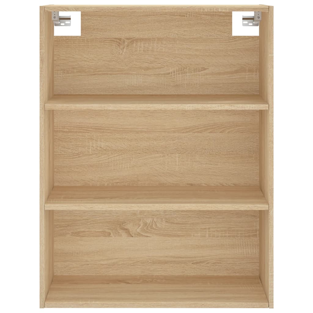 Hoge Kast 69,5X34X180 Cm Bewerkt Hout Kleurig Sonoma eiken