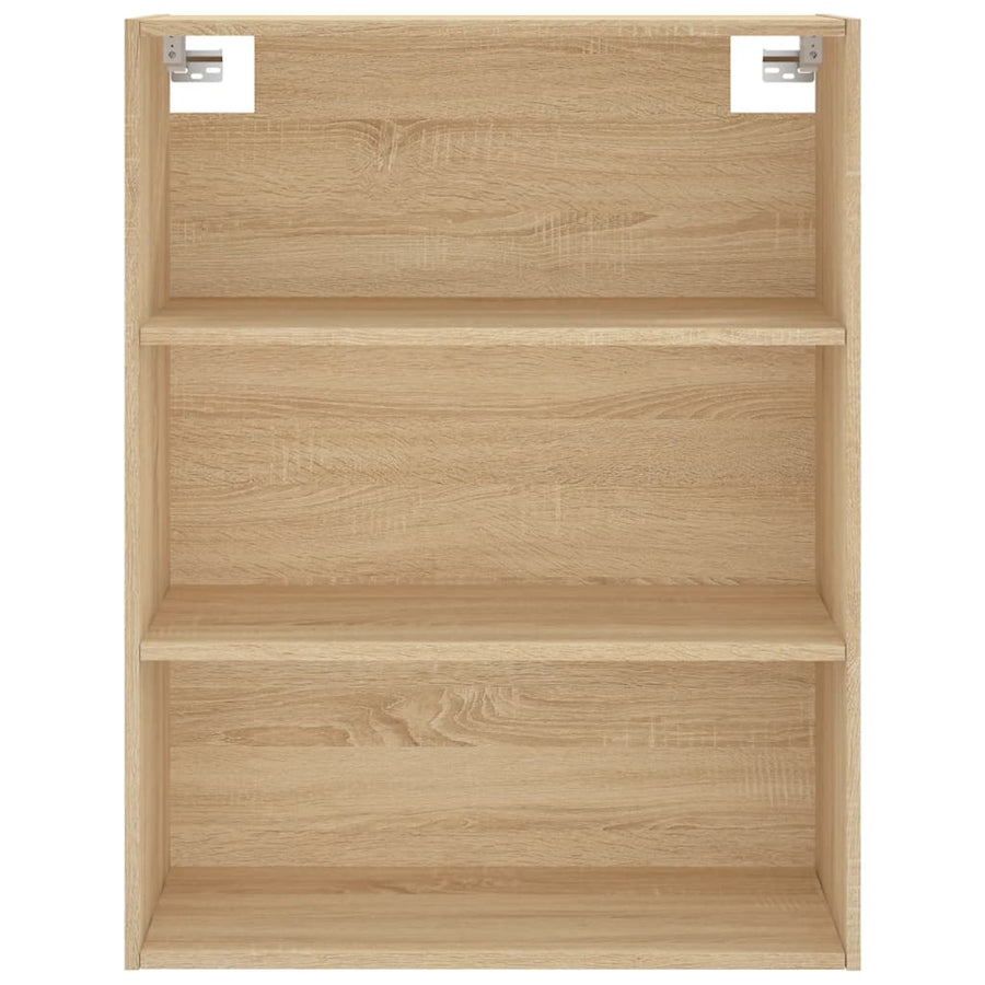 Hoge Kast 69,5X34X180 Cm Bewerkt Hout Kleurig Sonoma eiken