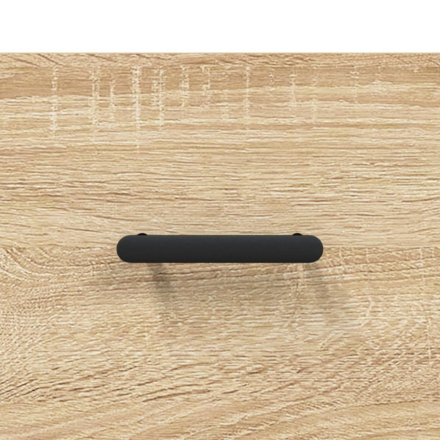 Hoge Kast 69,5X34X180 Cm Bewerkt Hout Kleurig Sonoma eiken