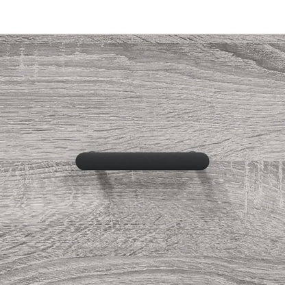Hoge Kast 69,5X34X180 Cm Bewerkt Hout Eikenkleurig Grijs sonoma