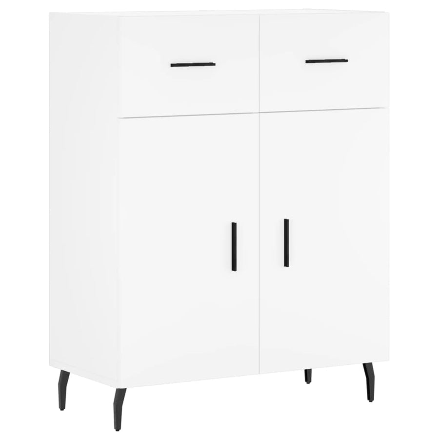 Hoge Kast 69,5X34X180 Cm Bewerkt Hout Wit
