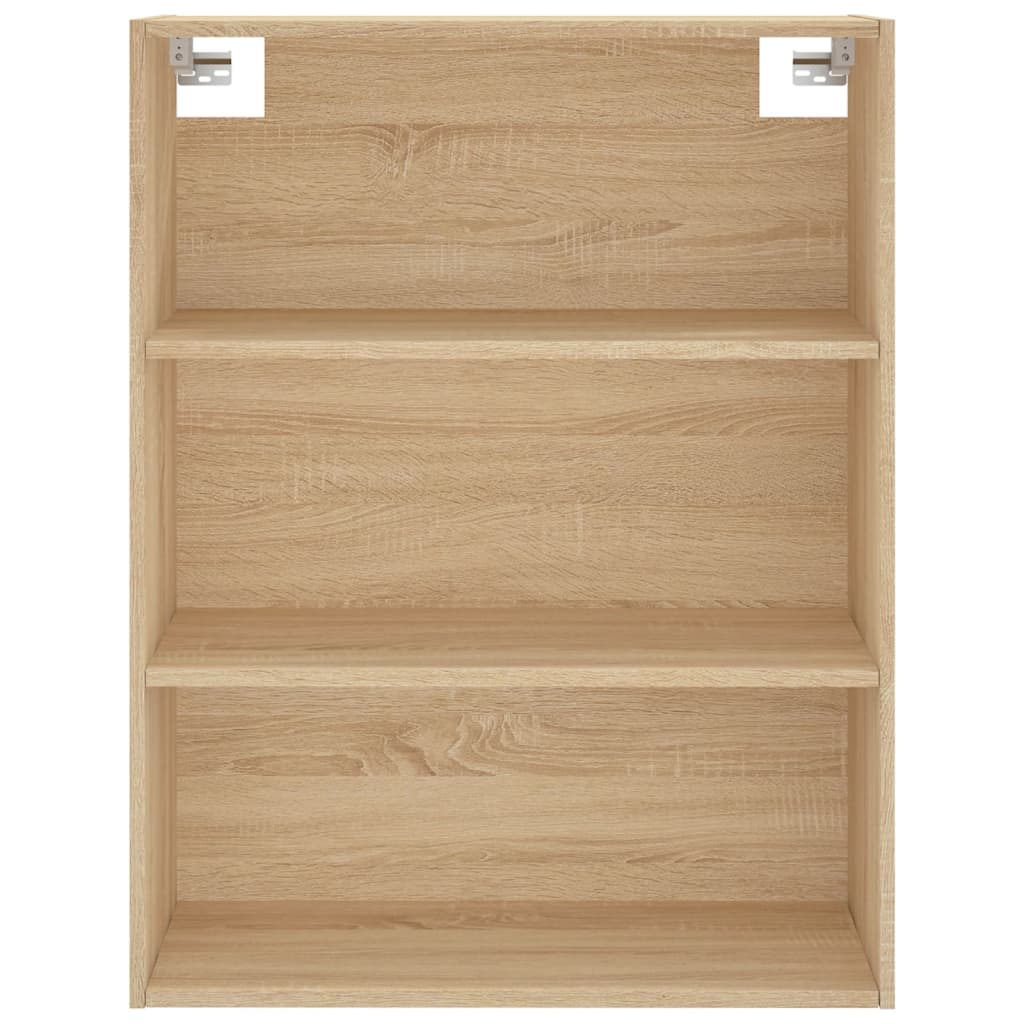 Hoge Kast 69,5X34X180 Cm Bewerkt Hout Kleurig Sonoma eiken