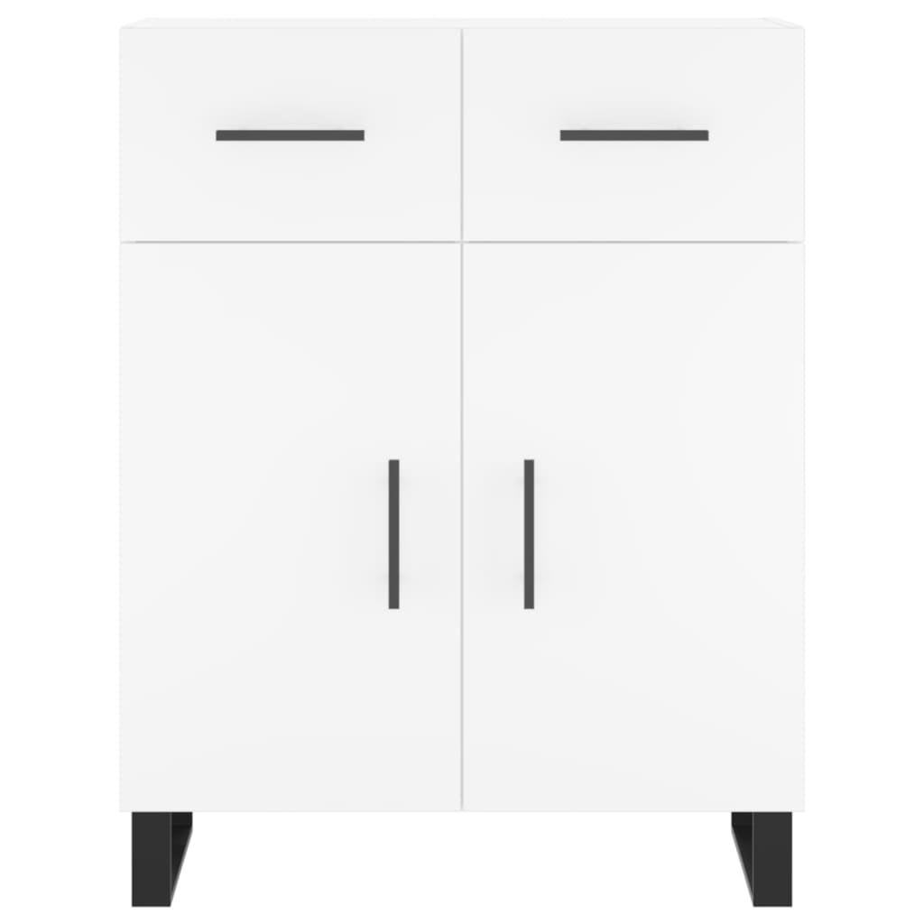 Hoge Kast 69,5X34X180 Cm Bewerkt Hout Wit