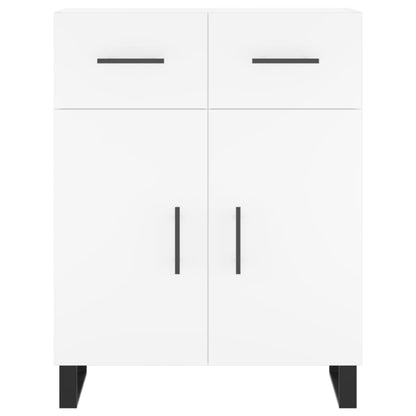 Hoge Kast 69,5X34X180 Cm Bewerkt Hout Wit