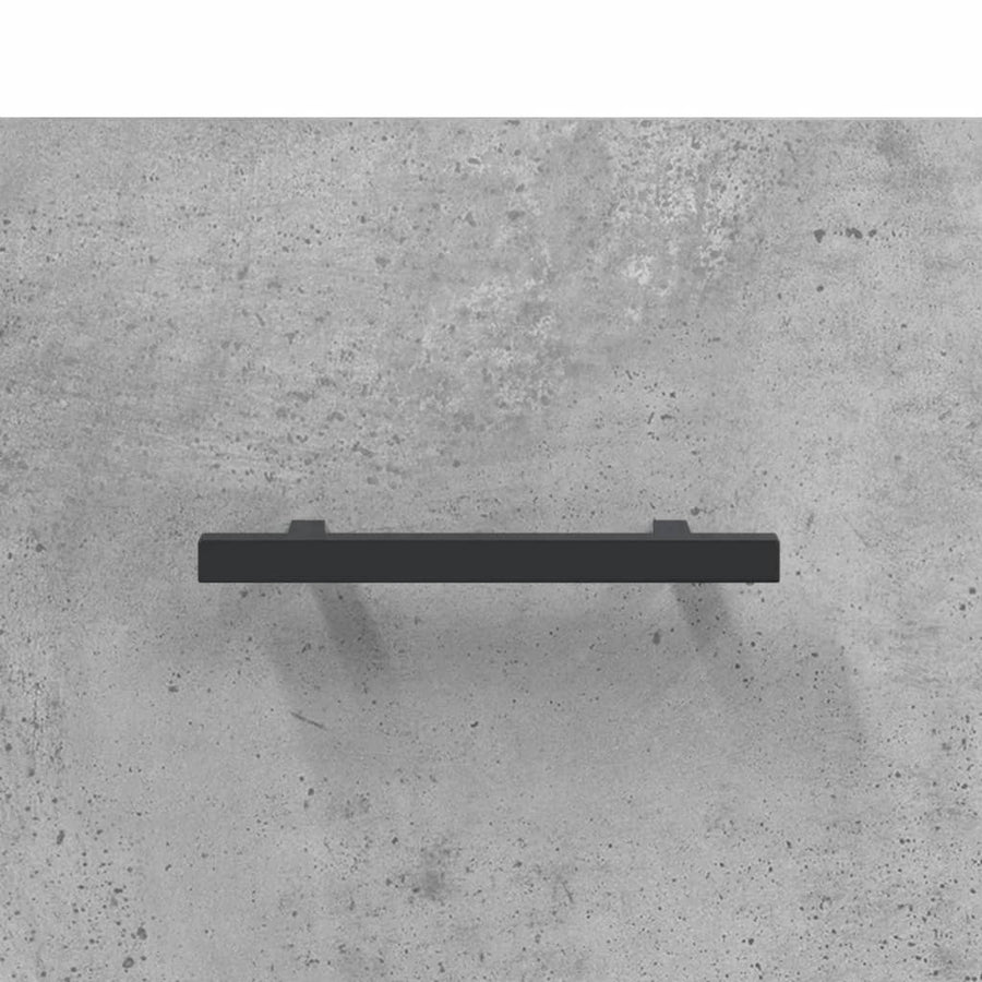 Hoge Kast 69,5X34X180 Cm Bewerkt Hout Betongrijs