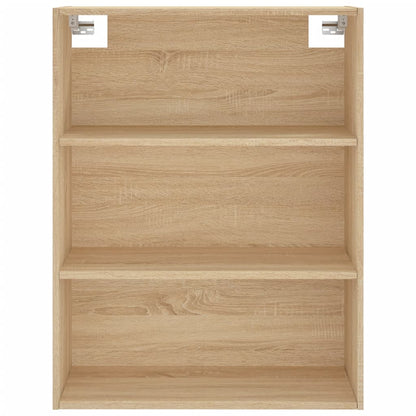 Hoge Kast 69,5X34X180 Cm Bewerkt Hout Kleurig Sonoma eiken