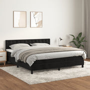 Boxspring met matras 160x200 cm zwart