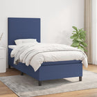 Boxspring 80x200 cm blauw stof