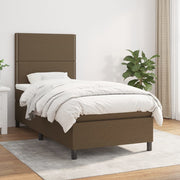 Boxspring met matras 90x200 cm donkerbruin
