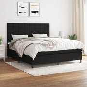 Boxspring met matras 180x200 cm zwart