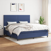 Boxspring blauw 200x200 cm met matras
