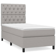 Boxspring Met Matras Stof Lichtgrijs 80 x 200 cm Getuft ontwerp