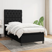 Boxspring met matras 80x200 cm zwart