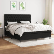 Boxspring met matras 160x200 cm zwart