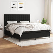 Boxspring met matras 180x200 cm zwart