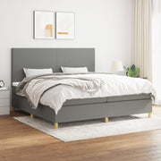 Boxspring 200x200 cm donkergrijs