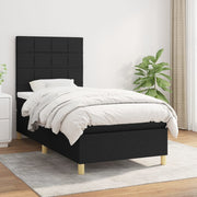 Boxspring met matras 80x200 cm zwart