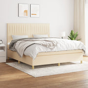 Boxspring met matras 160x200 cm crème