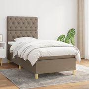 Boxspring 80x200 cm taupe stof