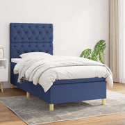 Boxspring met matras 80x200 cm blauw