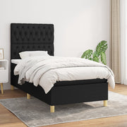 Boxspring met matras 90x190 cm zwart