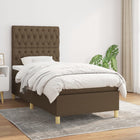 Boxspring met matras 90x200 cm donkerbruin