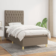 Boxspring met matras 90x200 cm taupe