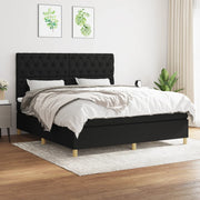Boxspring met matras 160x200 cm zwart
