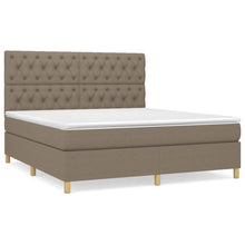 Boxspring Met Matras Stof Taupe 160 x 200 cm Getuft ontwerp