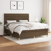 Boxspring met matras 180x200 cm donkerbruin