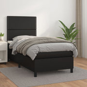 Boxspring 100x200 cm kunstleer zwart