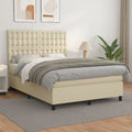 Boxspring Met Matras Kunstleer Kleurig 140 x 200 cm