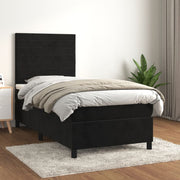 Boxspring met matras 80x200 cm zwart